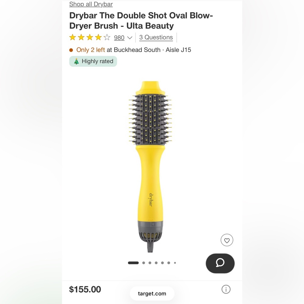 Drybar The Double Shot Oval Blow Dryer Brush